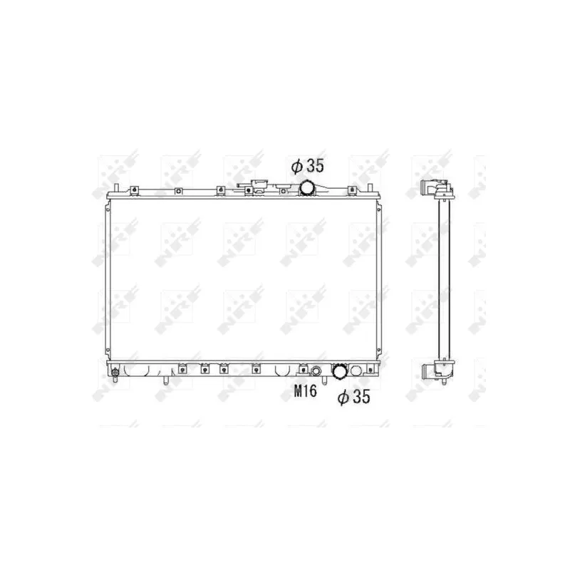 Radiateur, refroidissement du moteur NRF 53301