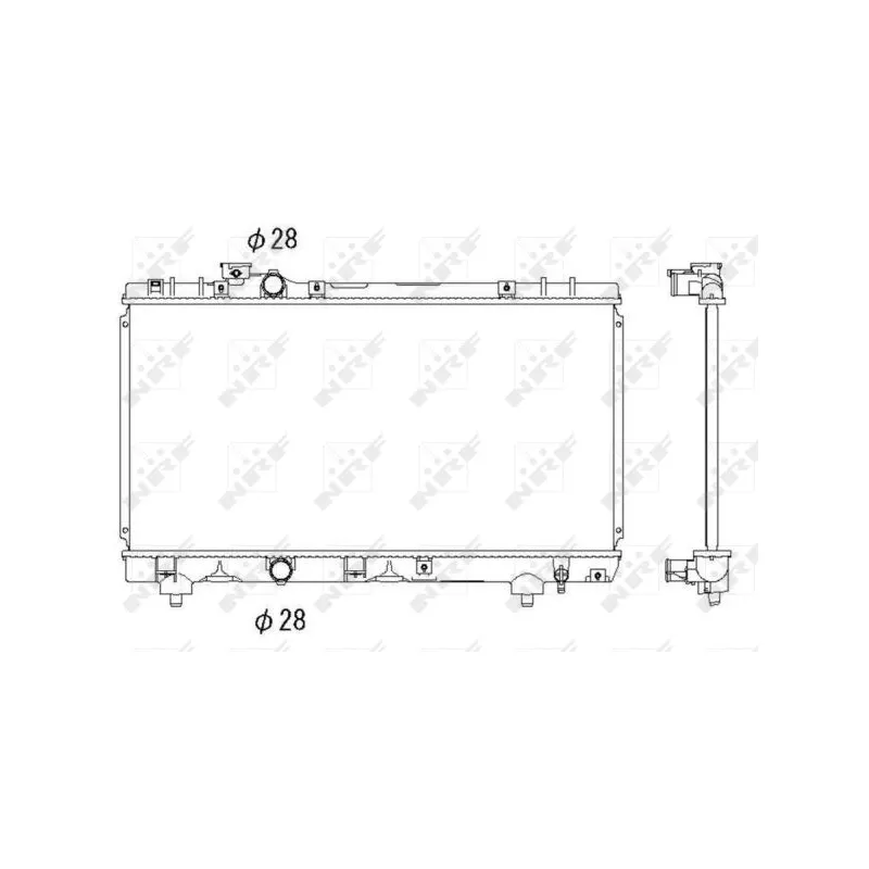 Radiateur, refroidissement du moteur NRF 53338
