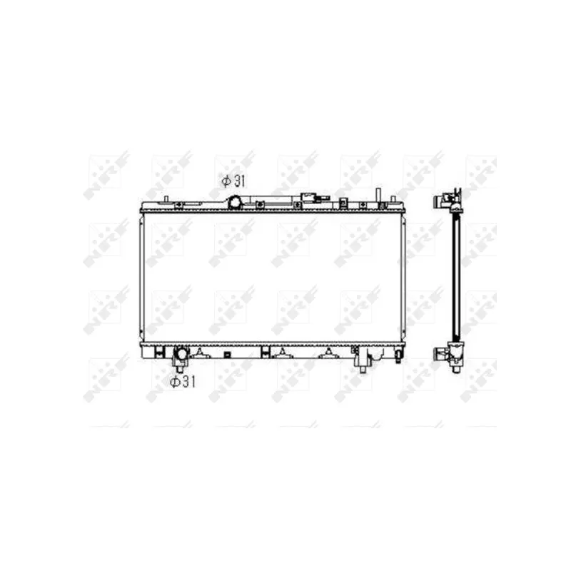 Radiateur, refroidissement du moteur NRF 53347