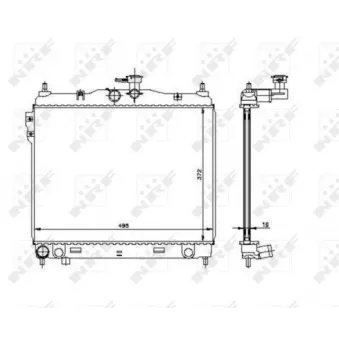 Radiateur, refroidissement du moteur NRF