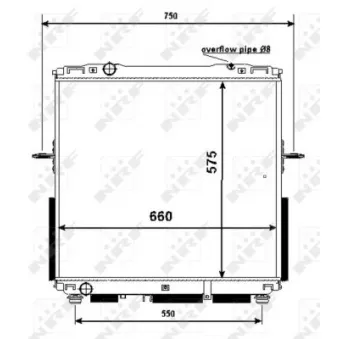 Radiateur, refroidissement du moteur NRF 53367