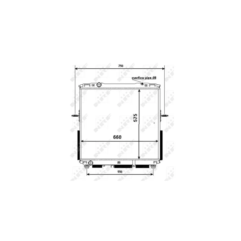 Radiateur, refroidissement du moteur NRF 53367