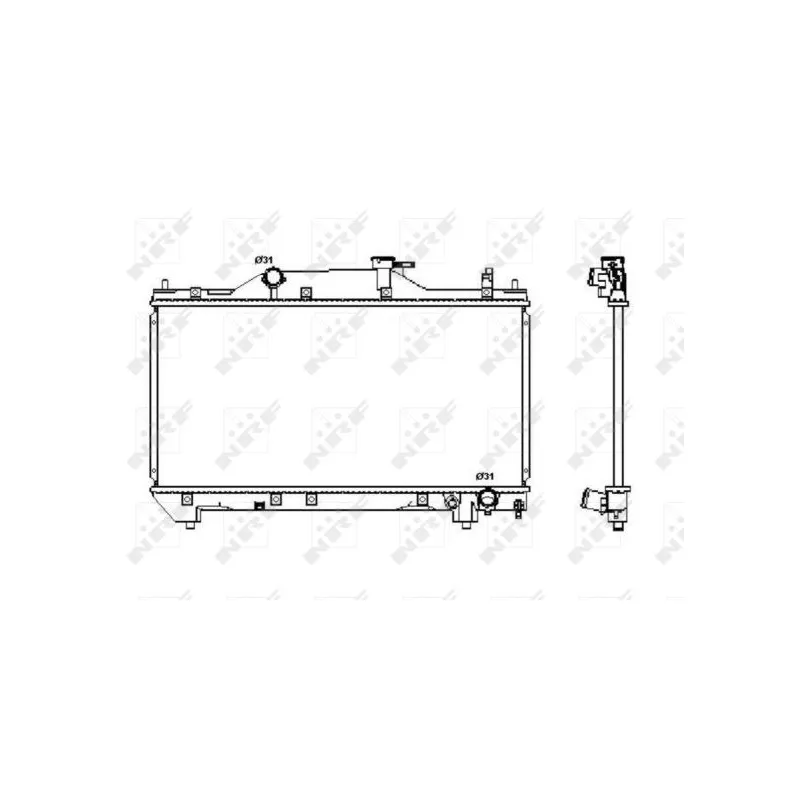 Radiateur, refroidissement du moteur NRF 53380