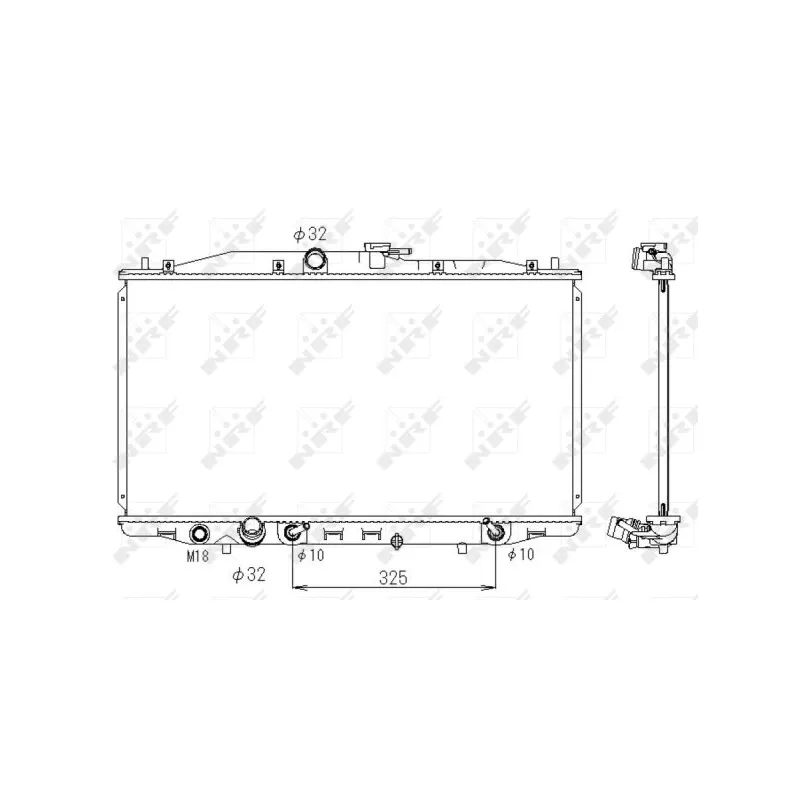 Radiateur, refroidissement du moteur NRF 53391