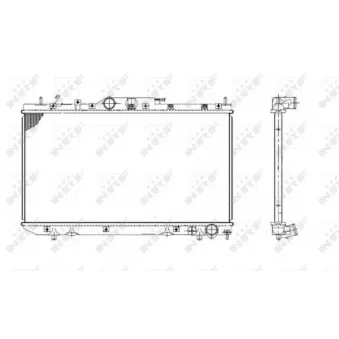 Radiateur, refroidissement du moteur NRF 53420