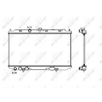 Radiateur, refroidissement du moteur NRF 53427
