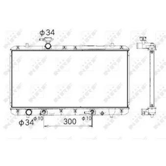 Radiateur, refroidissement du moteur NRF 53429