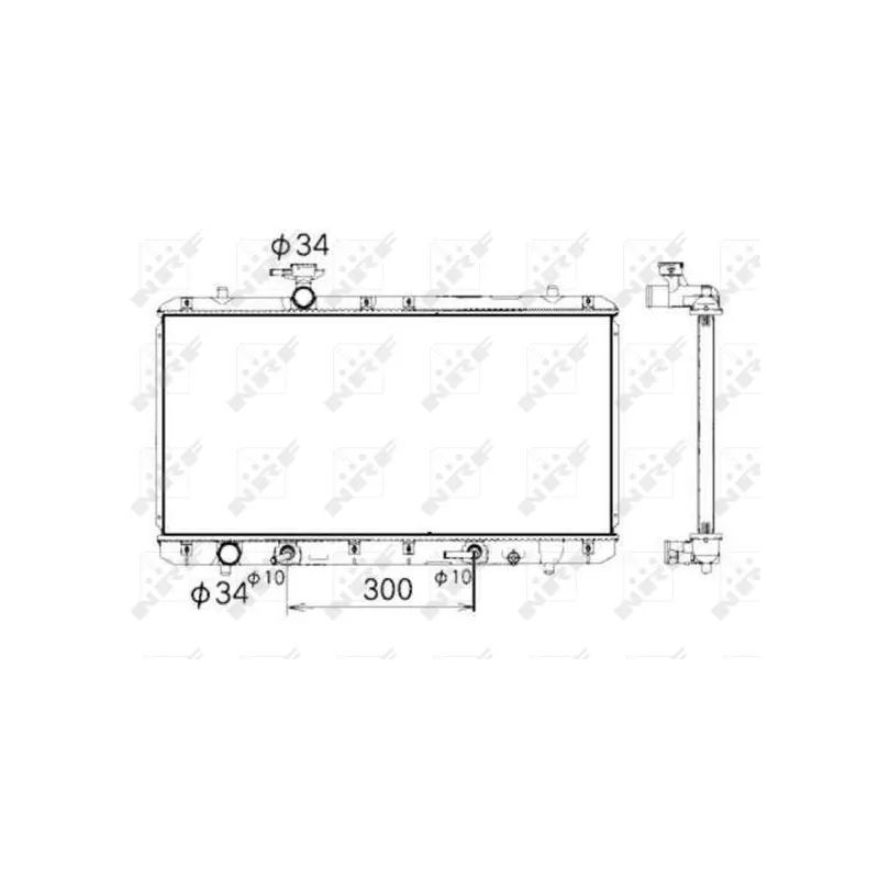 Radiateur, refroidissement du moteur NRF 53429