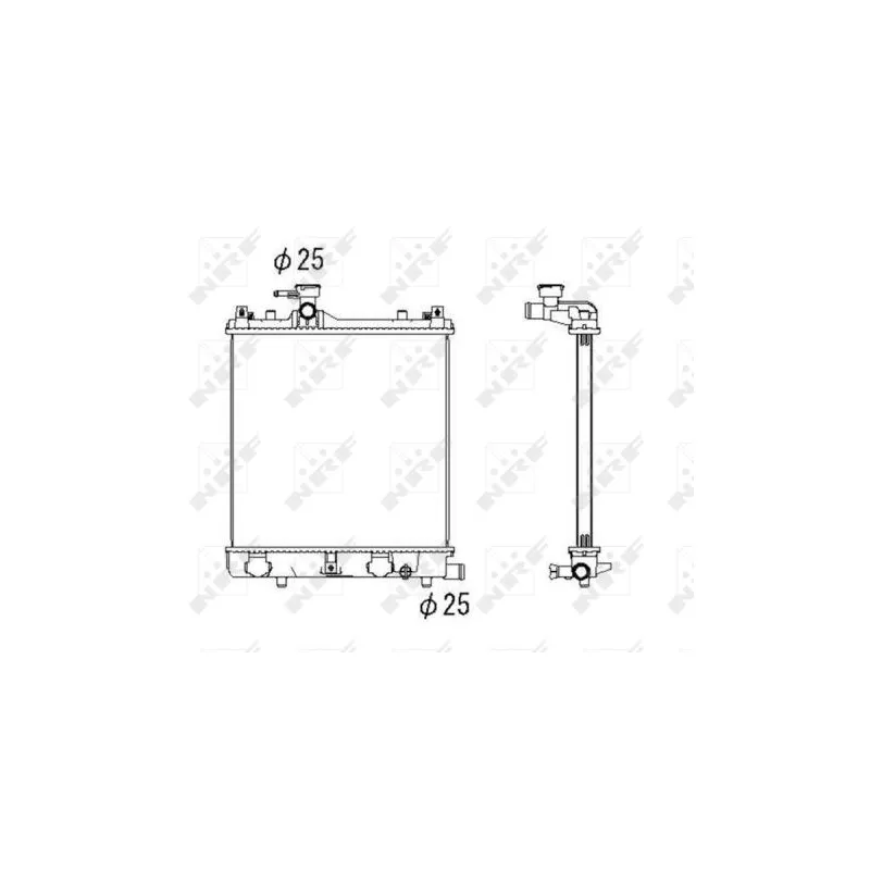 Radiateur, refroidissement du moteur NRF 53430