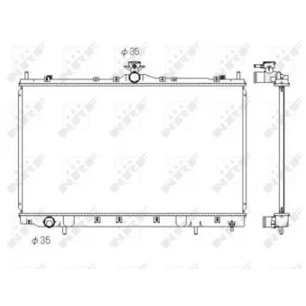 Radiateur, refroidissement du moteur NRF 53431