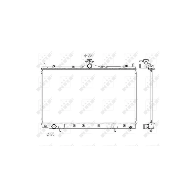 Radiateur, refroidissement du moteur NRF 53431