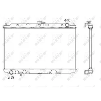 Radiateur, refroidissement du moteur NRF