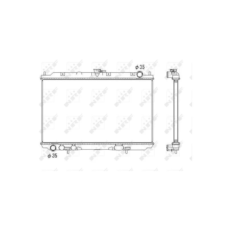 Radiateur, refroidissement du moteur NRF 53438