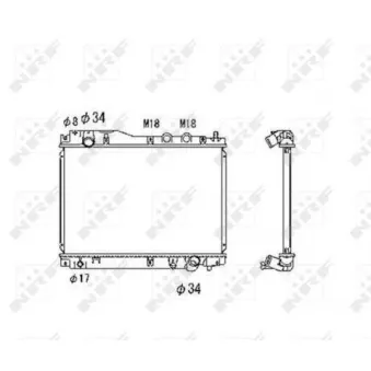 Radiateur, refroidissement du moteur NRF