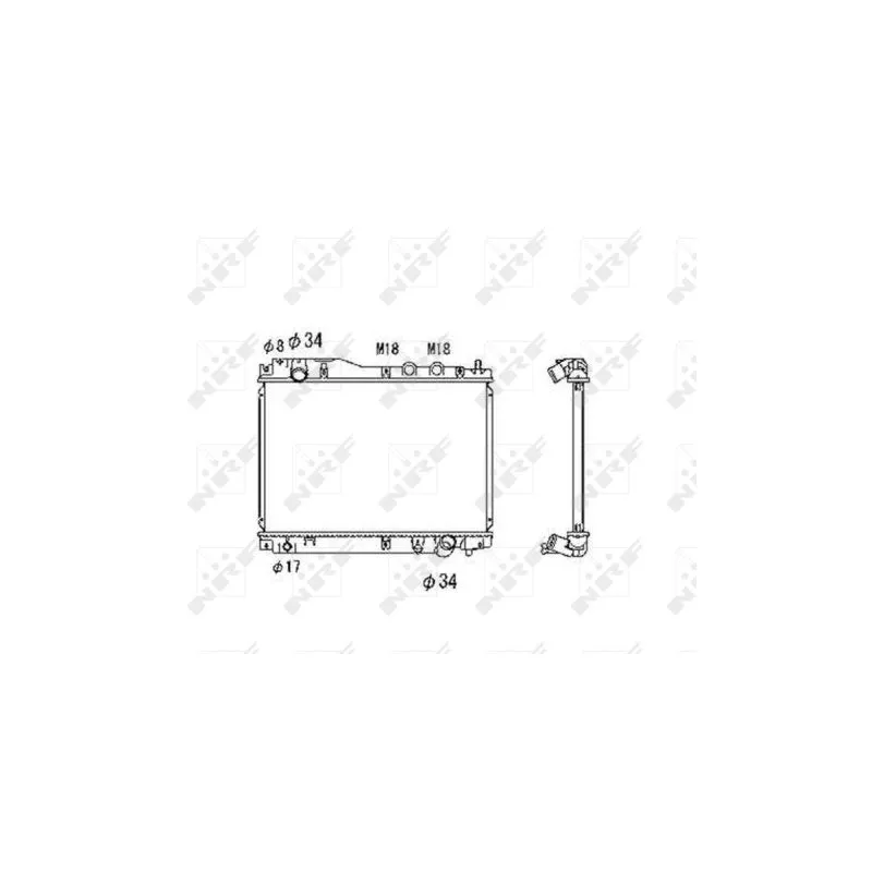 Radiateur, refroidissement du moteur NRF 53461