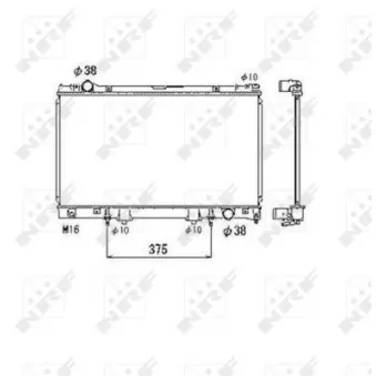 Radiateur, refroidissement du moteur NRF 53468