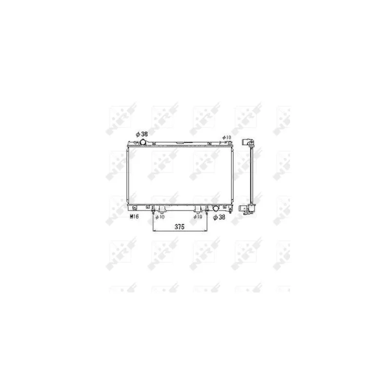 Radiateur, refroidissement du moteur NRF 53468