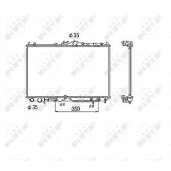 Radiateur, refroidissement du moteur NRF 53469