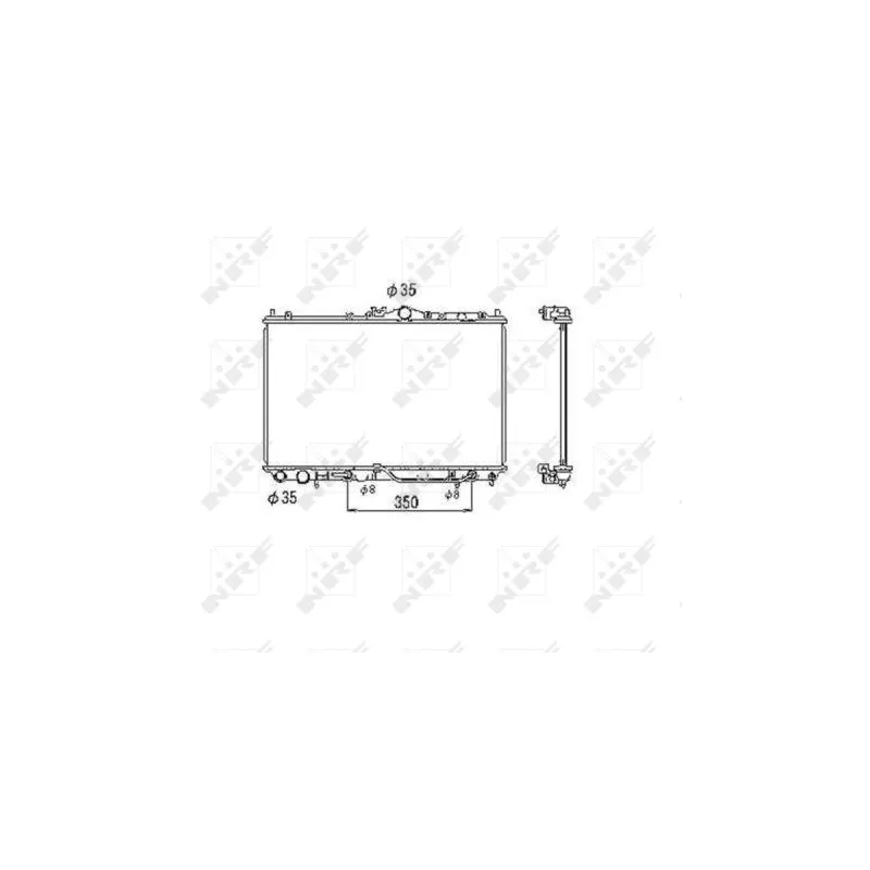 Radiateur, refroidissement du moteur NRF 53469