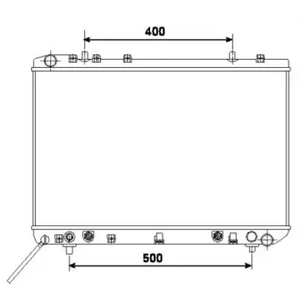 Radiateur, refroidissement du moteur NRF 53499