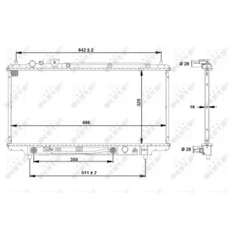 Radiateur, refroidissement du moteur NRF 53519