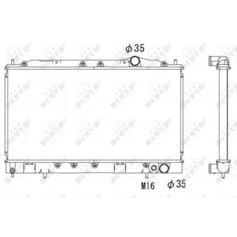 Radiateur, refroidissement du moteur NRF 53521