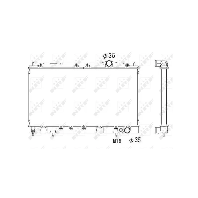 Radiateur, refroidissement du moteur NRF 53521