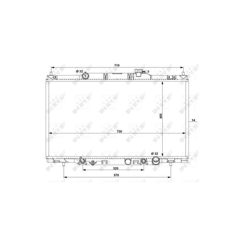 Radiateur, refroidissement du moteur NRF 53574