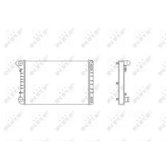 Radiateur, refroidissement du moteur NRF 53665