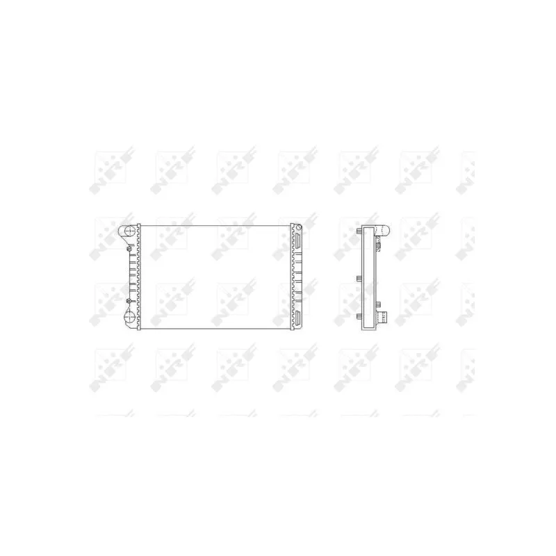 Radiateur, refroidissement du moteur NRF 53665