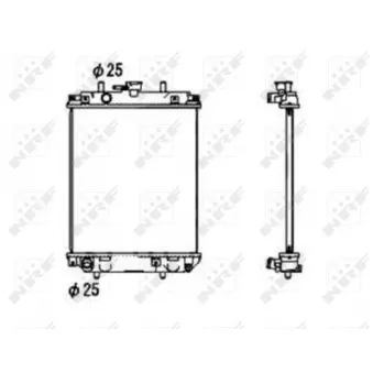 Radiateur, refroidissement du moteur NRF