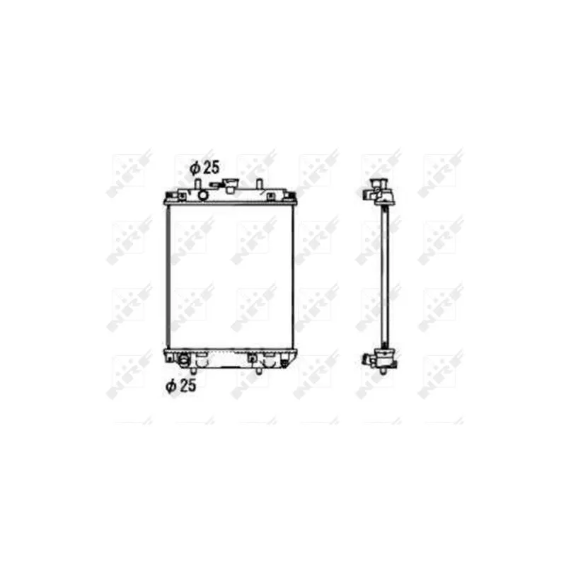 Radiateur, refroidissement du moteur NRF 53674