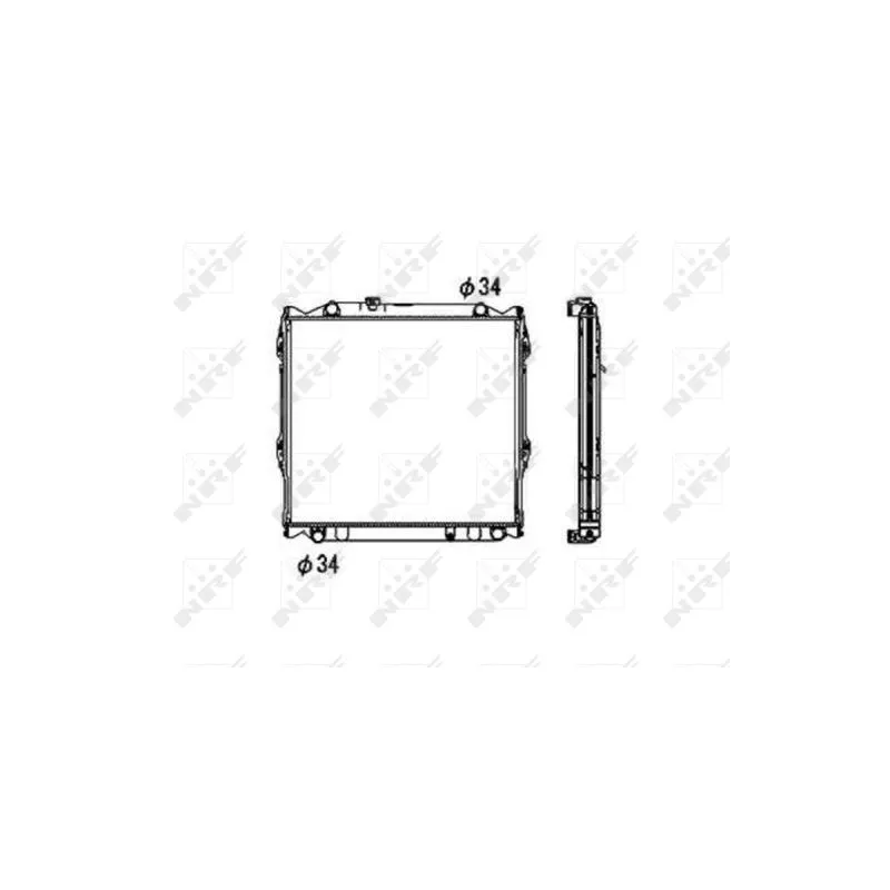 Radiateur, refroidissement du moteur NRF 53708