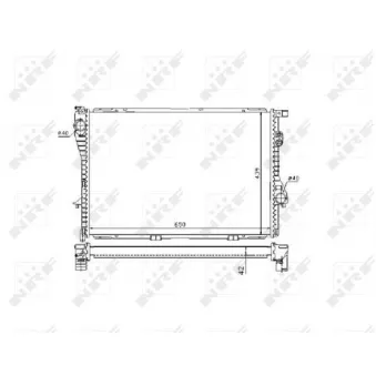 Radiateur, refroidissement du moteur NRF 53721