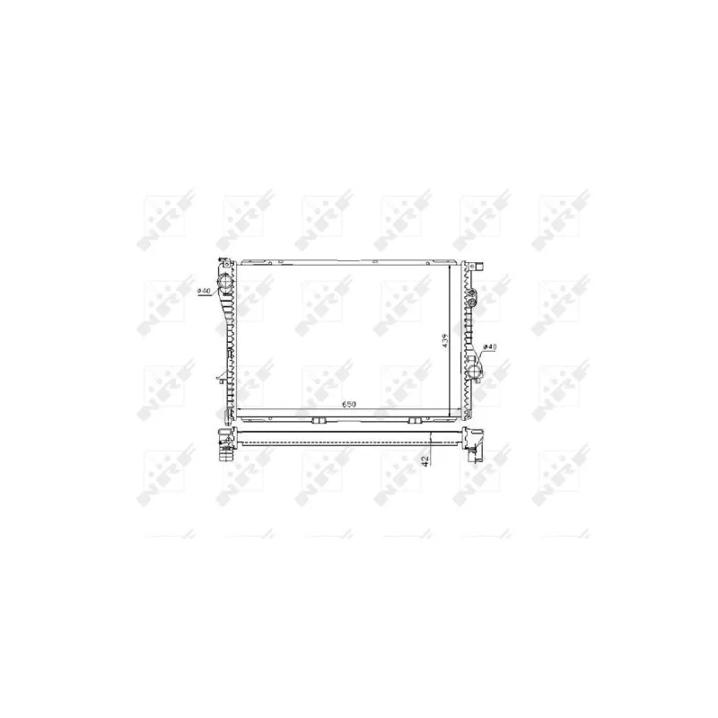 Radiateur, refroidissement du moteur NRF 53721