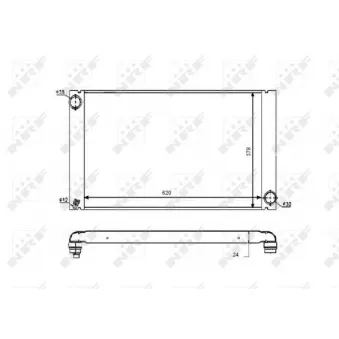 Radiateur, refroidissement du moteur NRF 53726