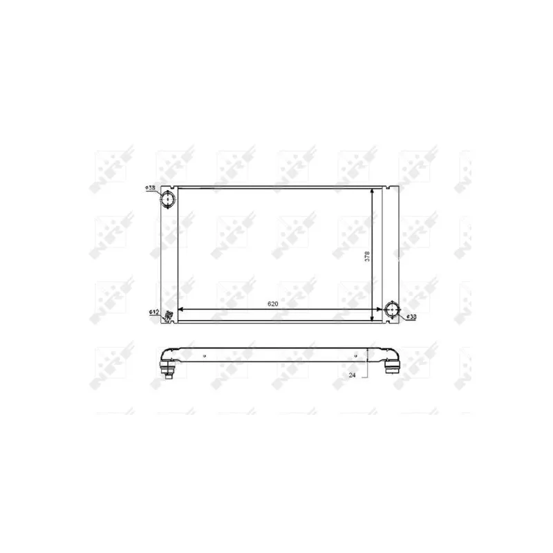 Radiateur, refroidissement du moteur NRF 53726