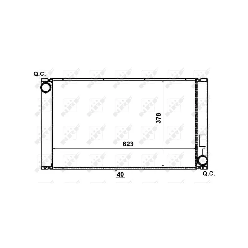 Radiateur, refroidissement du moteur NRF 53731