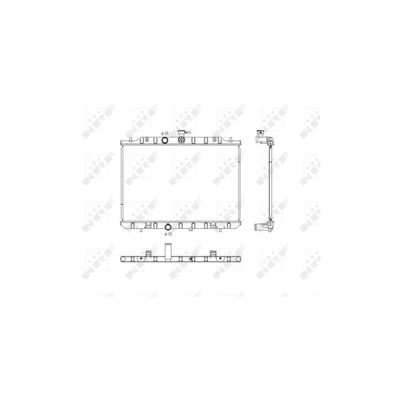 Radiateur, refroidissement du moteur NRF 53761