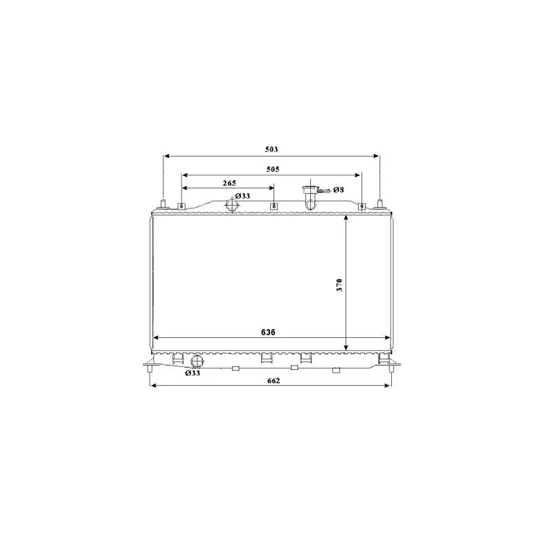 Radiateur, refroidissement du moteur NRF 53822