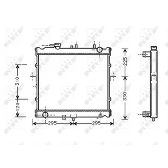Radiateur, refroidissement du moteur NRF