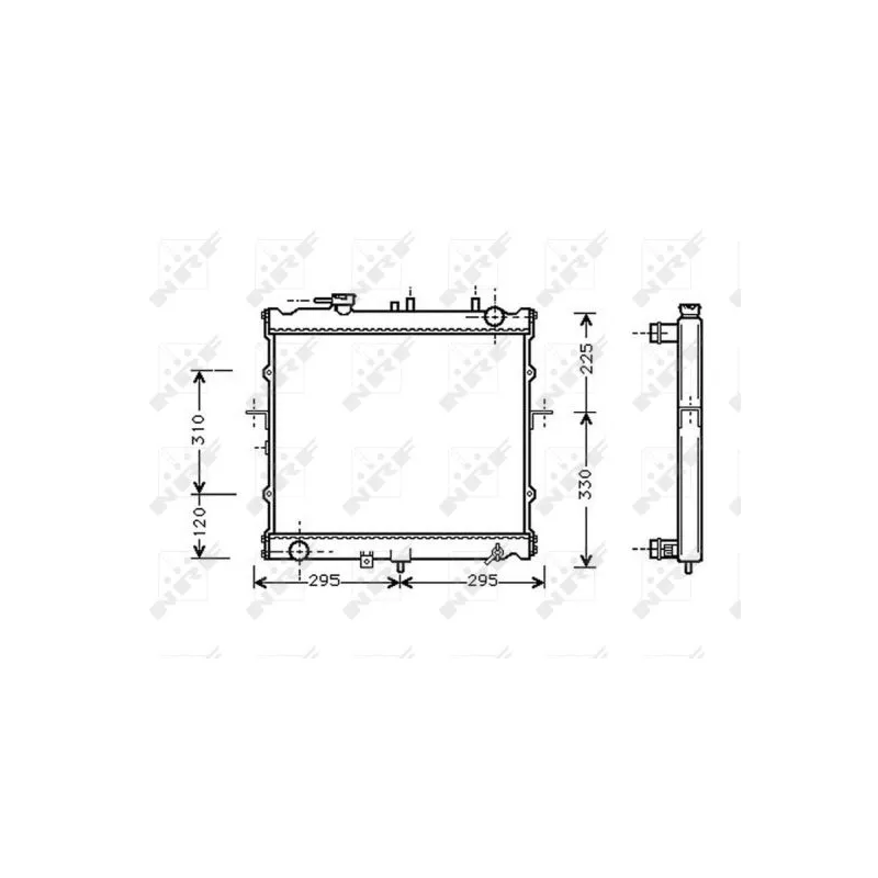 Radiateur, refroidissement du moteur NRF 53831