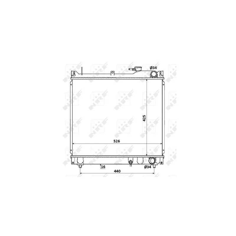 Radiateur, refroidissement du moteur NRF 53913