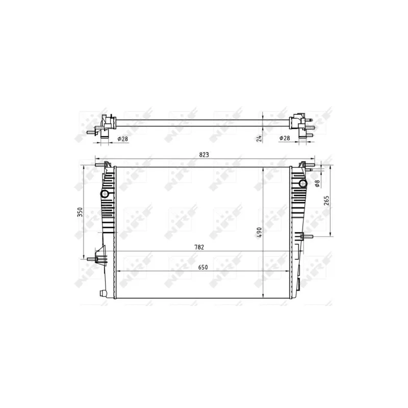 Radiateur, refroidissement du moteur NRF 53965
