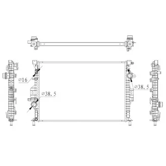 Radiateur, refroidissement du moteur NRF 550006