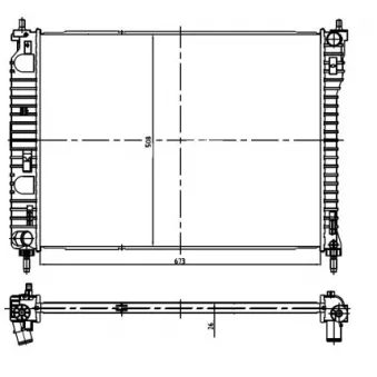 Radiateur, refroidissement du moteur NRF 550013