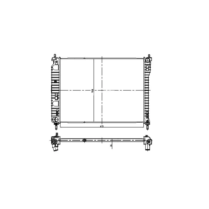 Radiateur, refroidissement du moteur NRF 550013