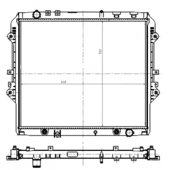 Radiateur, refroidissement du moteur NRF 550032