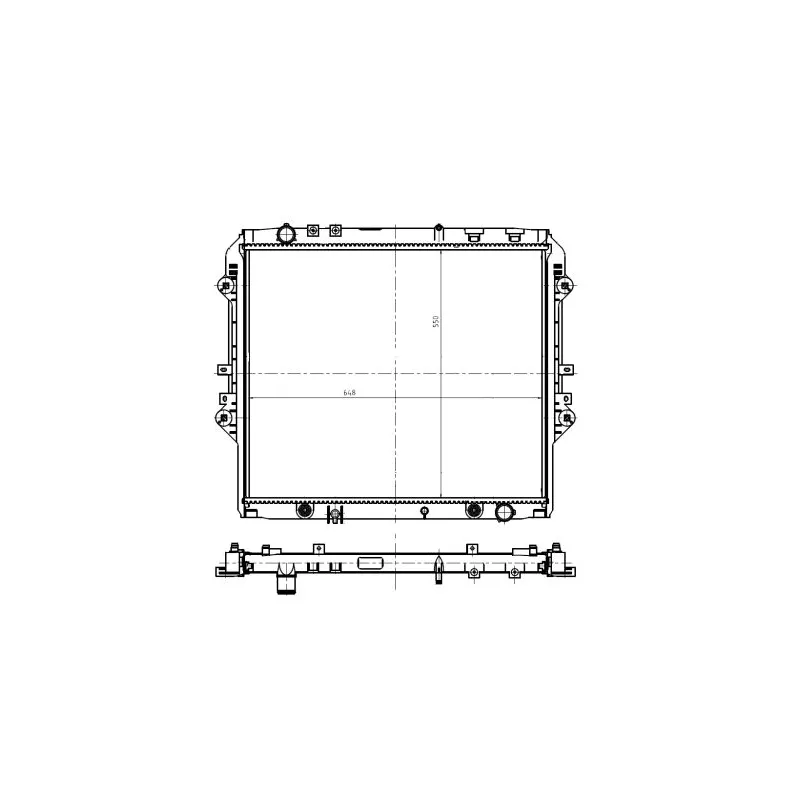Radiateur, refroidissement du moteur NRF 550032