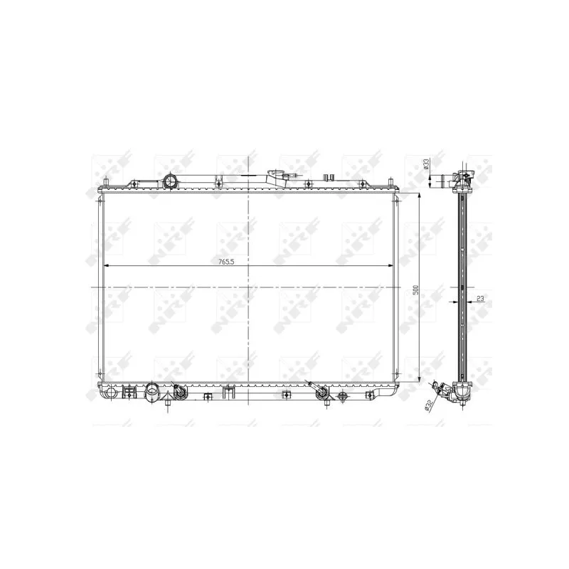 Radiateur, refroidissement du moteur NRF 56052